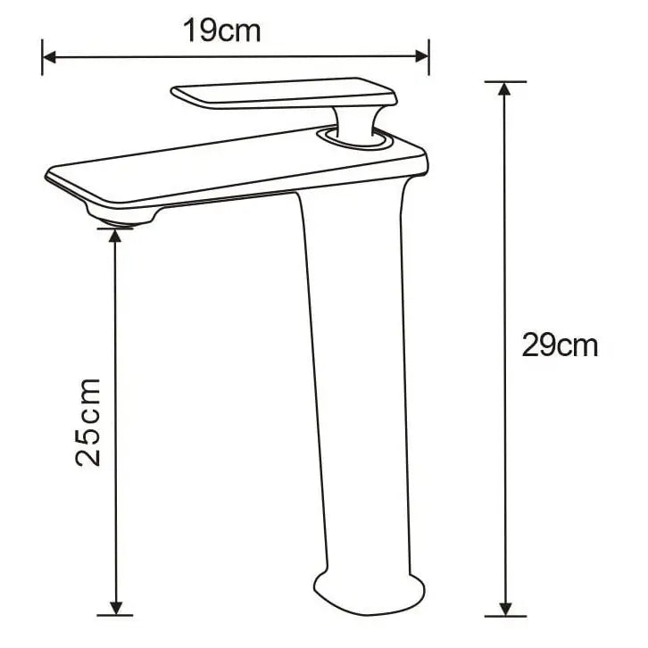 Mexen Purus Høy Servantbatteri Svart/roségull - 745810