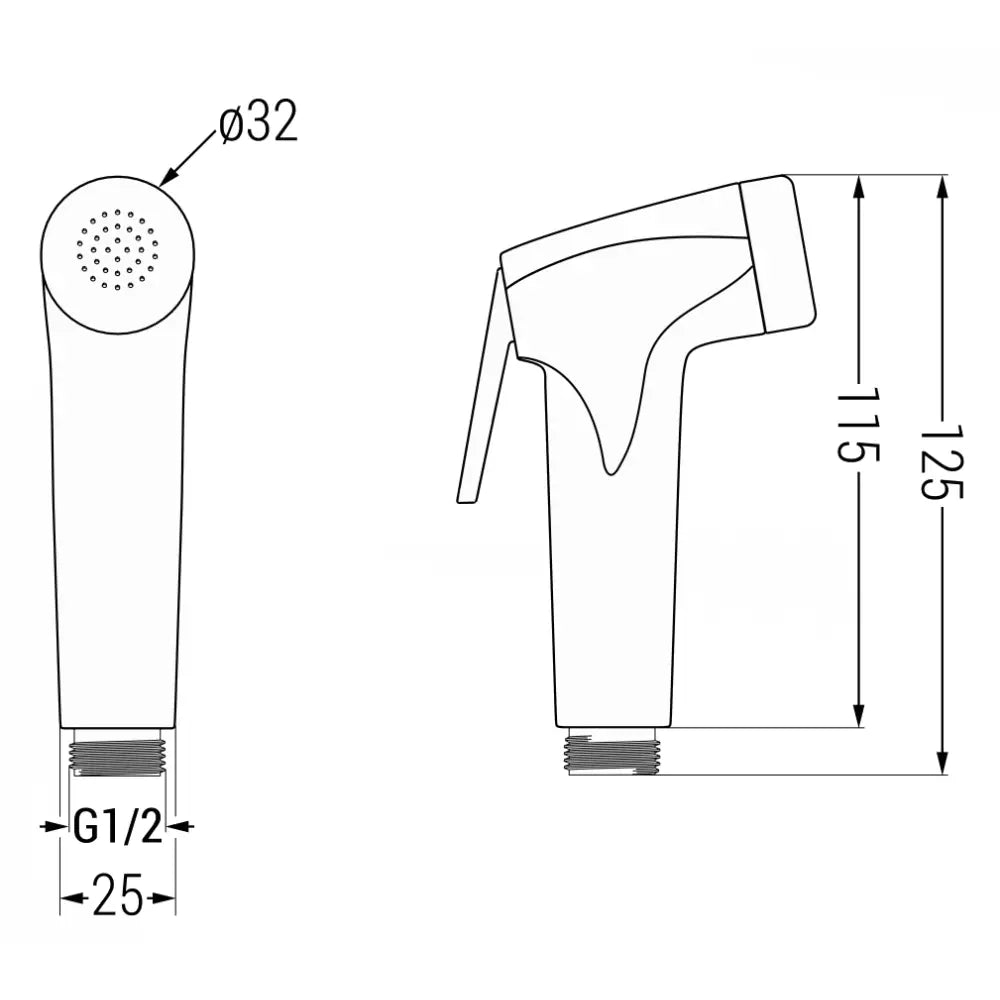 Mexen R-76 Bidethåndtak Gull - 79576-