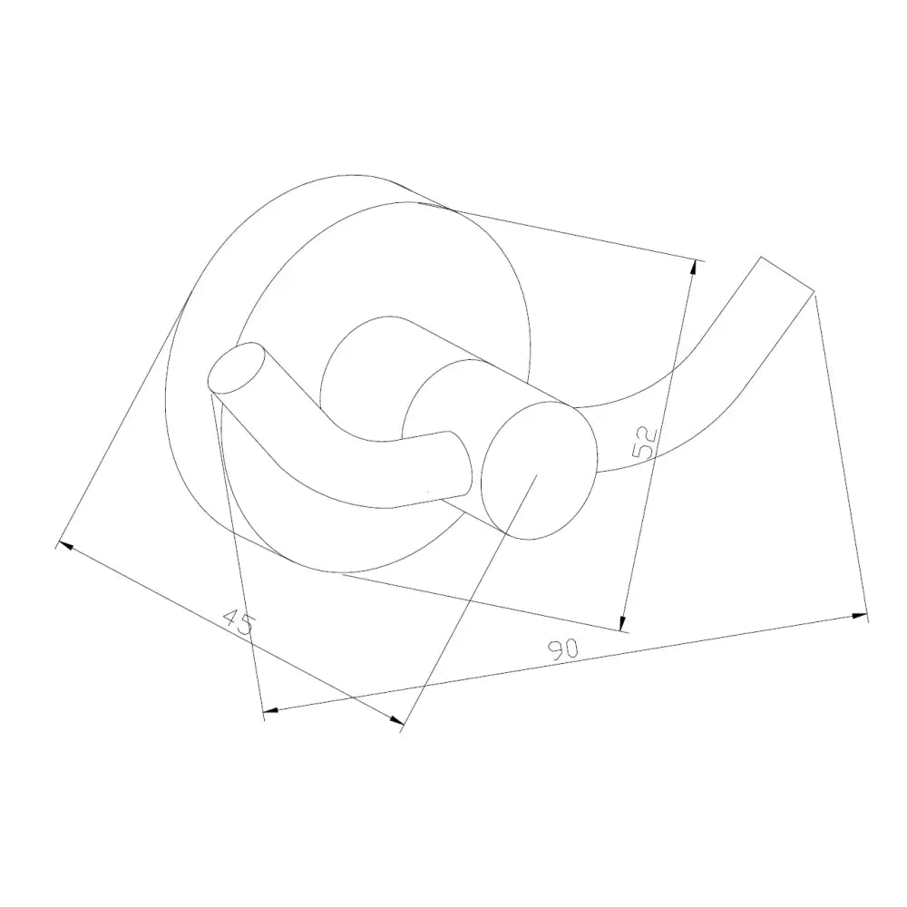 Mexen Remo Dobbel Håndklekrok Roségull - 70507352