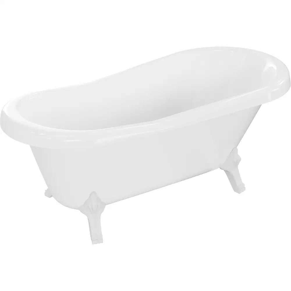 Mexen Retro Frittstående Badekar 150x73 Cm Hvit Hvite Ben - 53251507300-