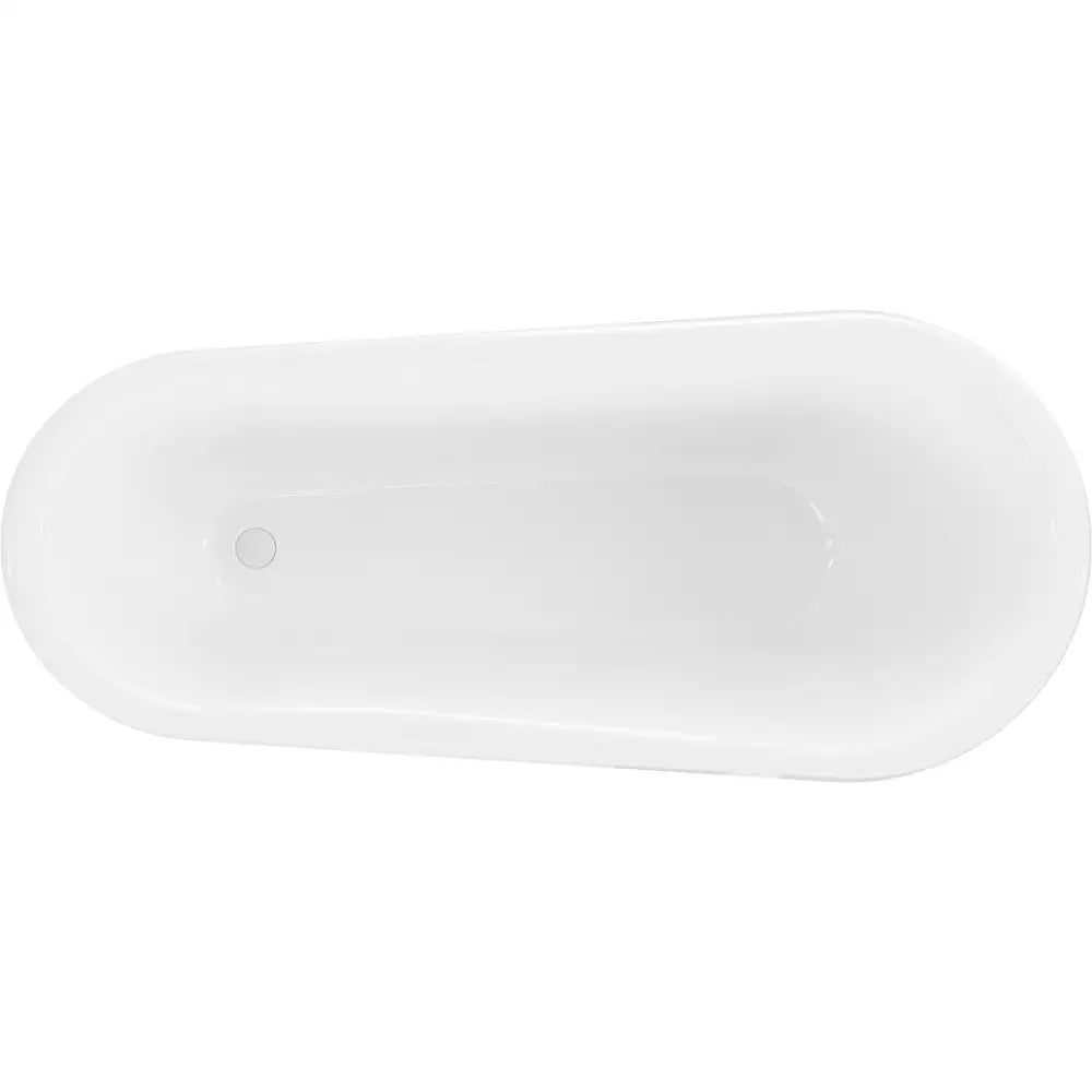 Mexen Retro Frittstående Badekar 170x75 Cm Hvit Hvite Ben - 53251707500