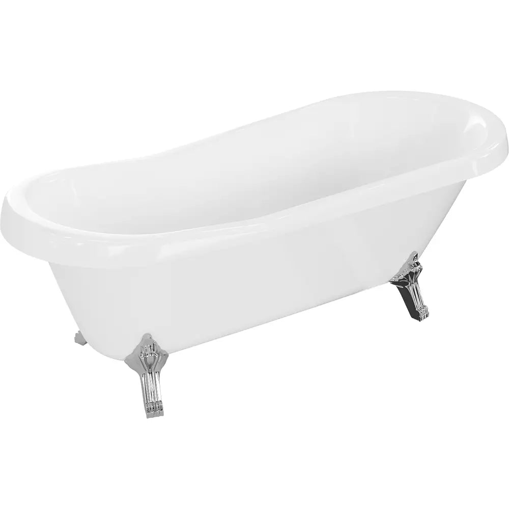 Mexen Retro Frittstående Badekar 170x75 Cm Hvit Kromben - 53251707500