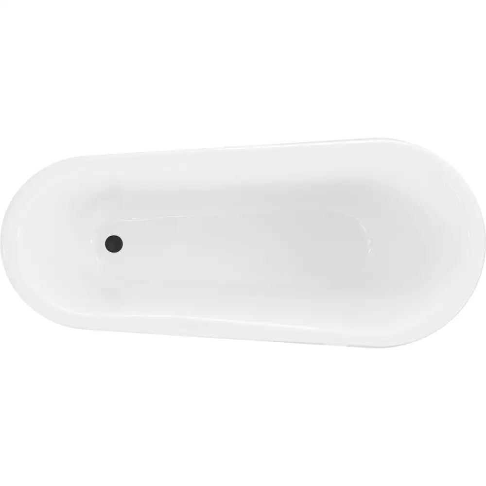 Mexen Retro Frittstående Badekar 170x75 Cm Hvit Svarte Ben - 53251707500