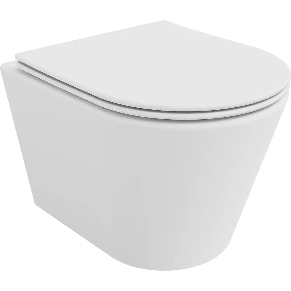 Mexen Rico Toalettskål uten Spylekant med Soft-close Slim Sete Duroplast Matt Hvit