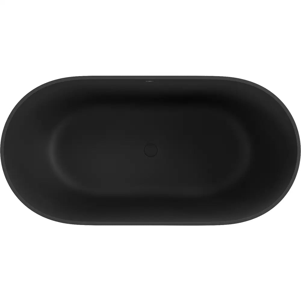 Mexen Rimini Frittstående Badekar av Kompositt 150x75 Cm Matt Svart