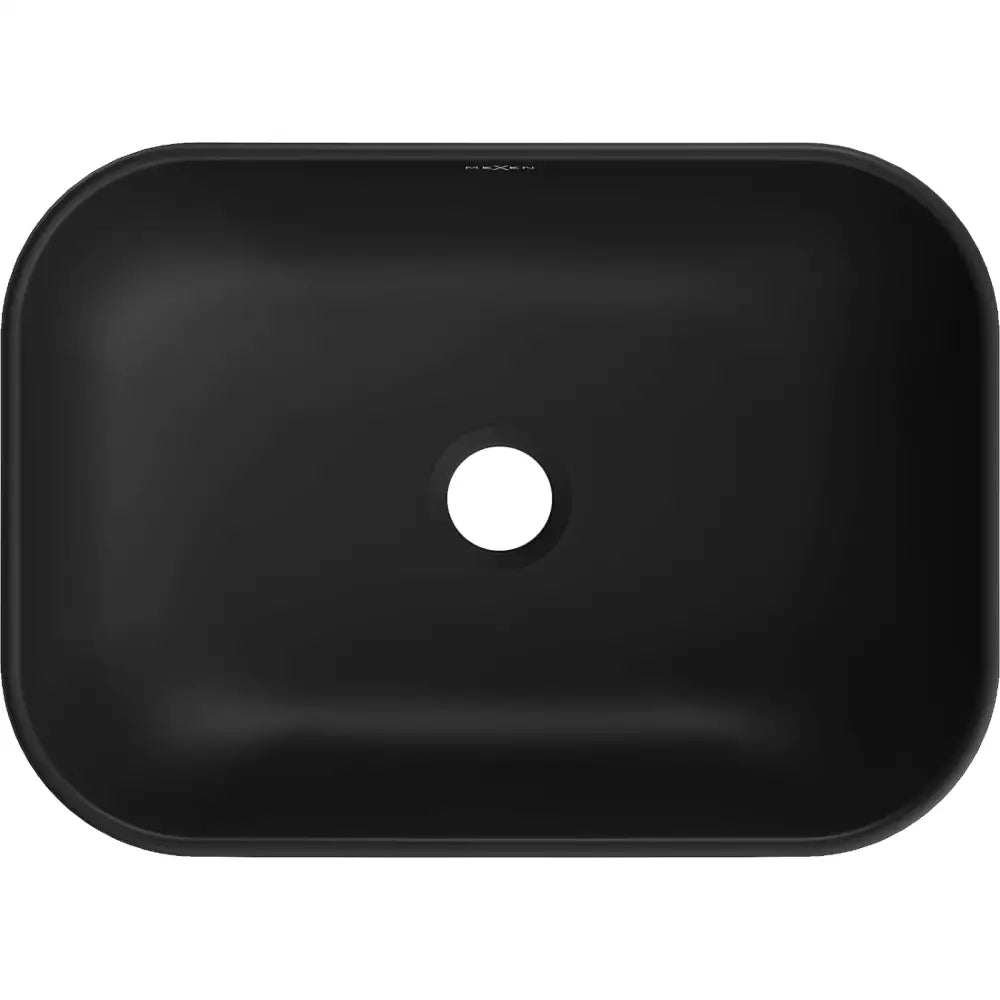 Mexen Rita Overflatevask 45x32 Cm Matt Svart/gull
