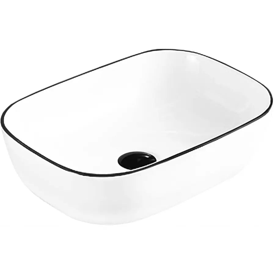 Mexen Rita Vask 45x32 Hvit med Svart Kant