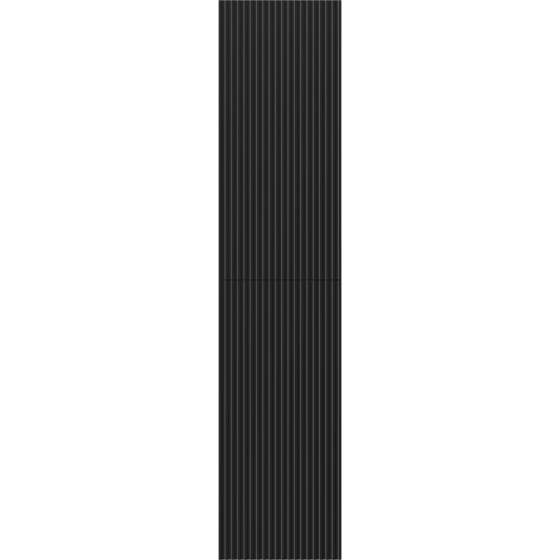 Høyskap bad 35 cm svart matt, 2 dører, Silent System, Mexen Rivel – 91A21-03016-2-BF71
