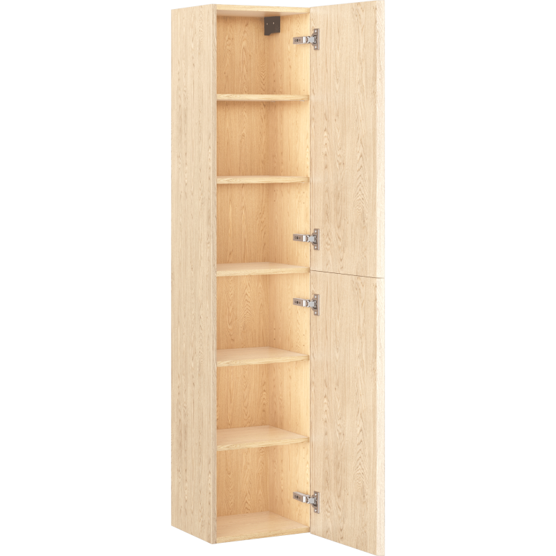 Høyskap bad 35 cm eik, 2 dører, Silent System, PerfectClean, UV-beskyttelse, Mexen Rivel – 91A21-03016-2-BF81