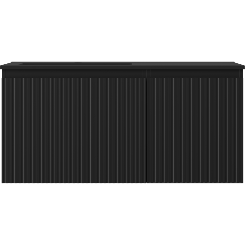 Servantskap med vask 100 cm svart matt Mexen Rivel Otis venstre – 91A23-10047-3-BBFF71-W18L71