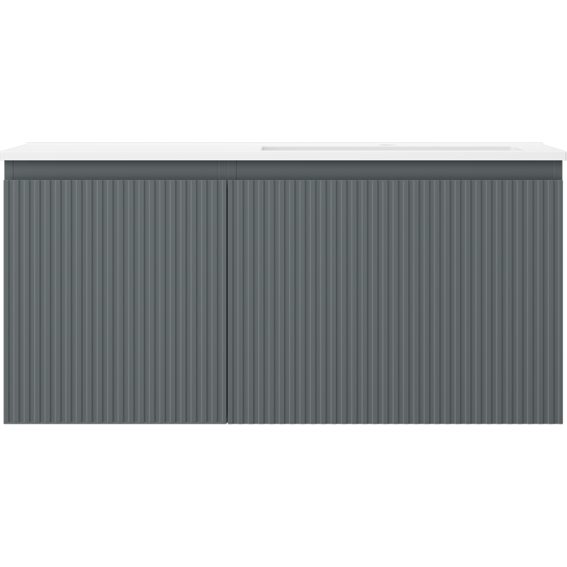 Servantskap med vask 100 cm grafitt/børstet hvit Mexen Rivel – 91A23-10047-3-BBFF66-W18P01