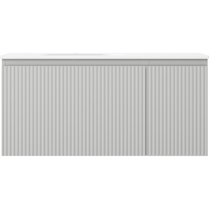 Servantskap med vask 100 cm grå matt/hvit matt Mexen Rivel – 91A23-10047-3-BBFF62-W23L01