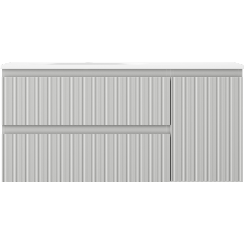 Servantskap med vask 100 cm Mexen Rivel grå matt/struktur – 91A23-10047-3-BBFFF62-W23L01