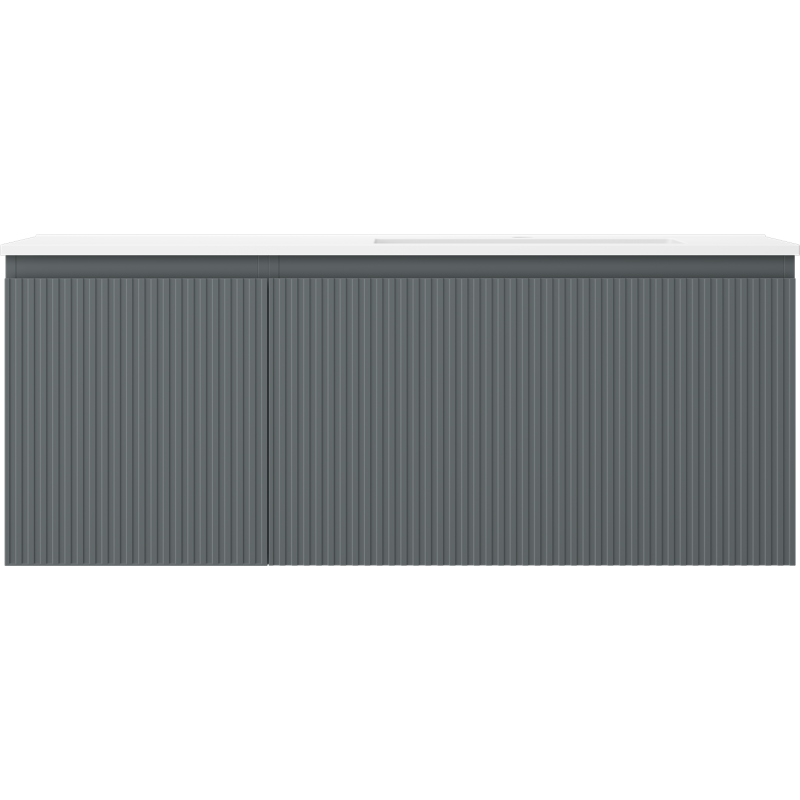 Servantskap med vask 120 cm grafitt/hvit matt Mexen Rivel – 91A23-12047-3-BBFF66-W18P01