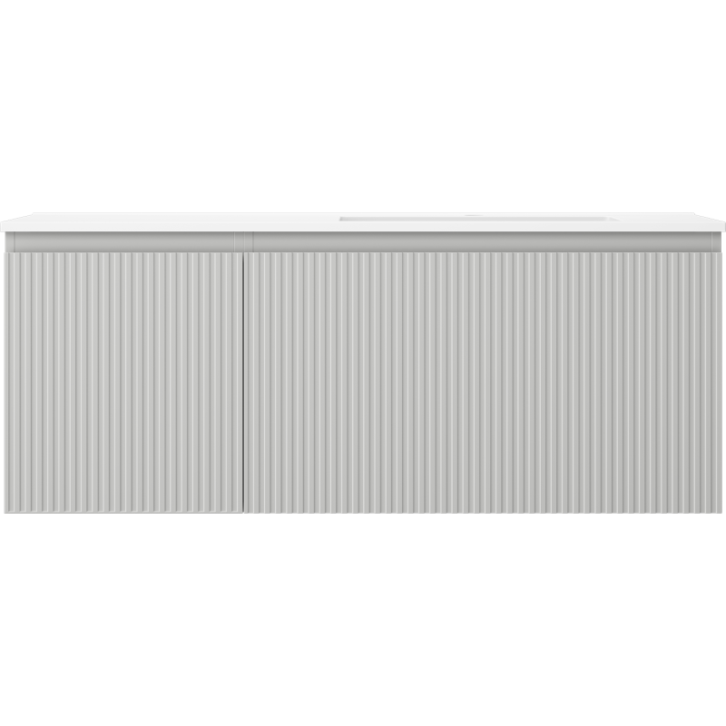 Servantskap med vask 120 cm grå matt/hvit matt Mexen Rivel – 91A23-12047-3-BBFF62-W18P01