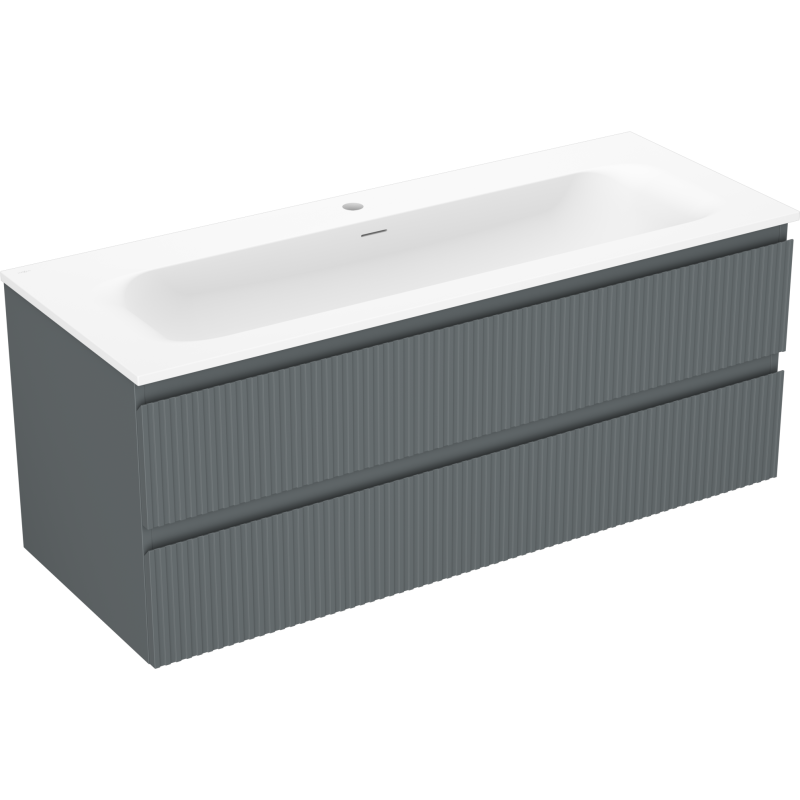Servantskap med vask 120 cm Mexen Rivel grafitt/hvit matt – 91A20-12047-2-BFF66-W23M01