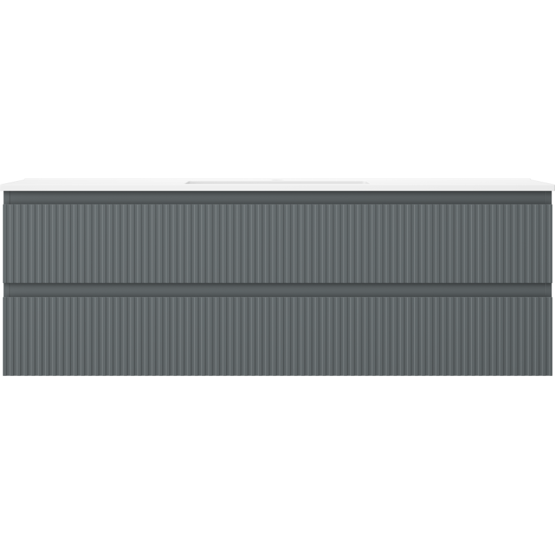 Servantskap med vask Mexen Rivel 140 cm, grafitt/hvit matt – 91A20-14047-2-BFF66-W18M01