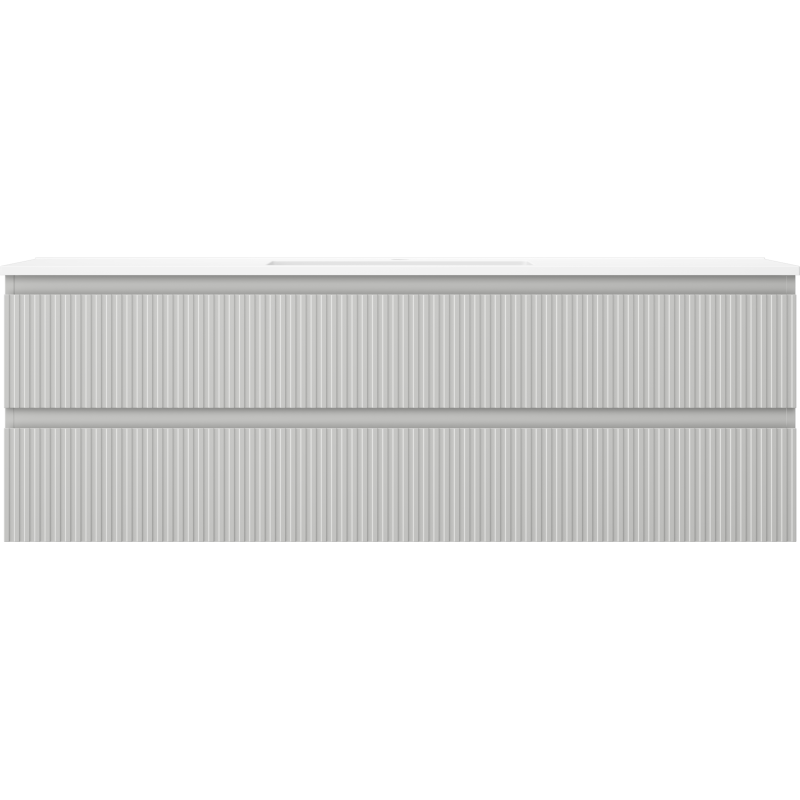 Servantskap med vask 140 cm grå matt Mexen Rivel/Otis – 91A20-14047-2-BFF62-W18M01