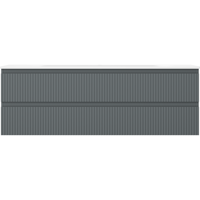 Servantskap med vask 140 cm Mexen Rivel Vela grafitt/hvit matt – 91A20-14047-2-BFF66-W23M01