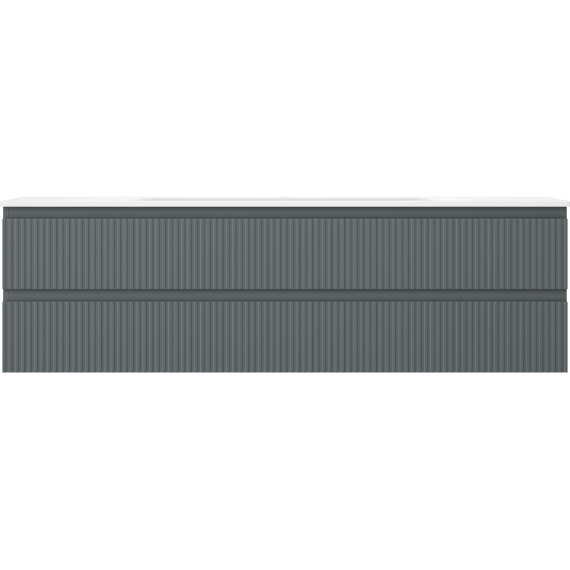 Servantskap med vask 160 cm Mexen Rivel grafitt/hvit matt – 91A20-16047-2-BFF66-W23M01