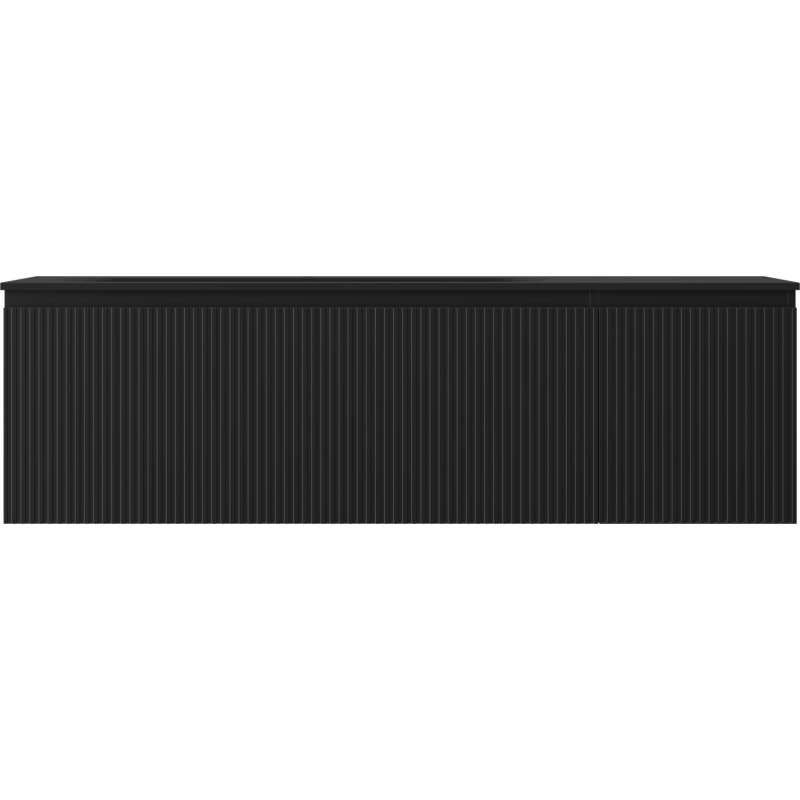 Servantskap med vask 160 cm svart matt Mexen Rivel Vela venstre – 91A23-16047-3-BBFF71-W23L71