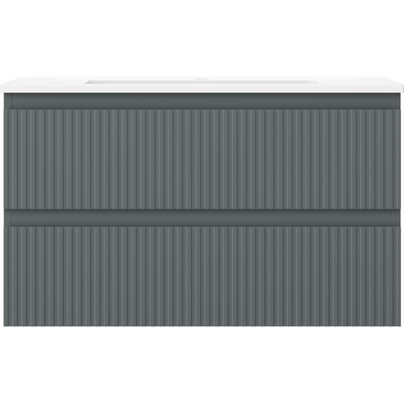 Servantskap med vask 80 cm grafitt/hvit Mexen Rivel – 91A20-08047-2-BFF66-W18M01