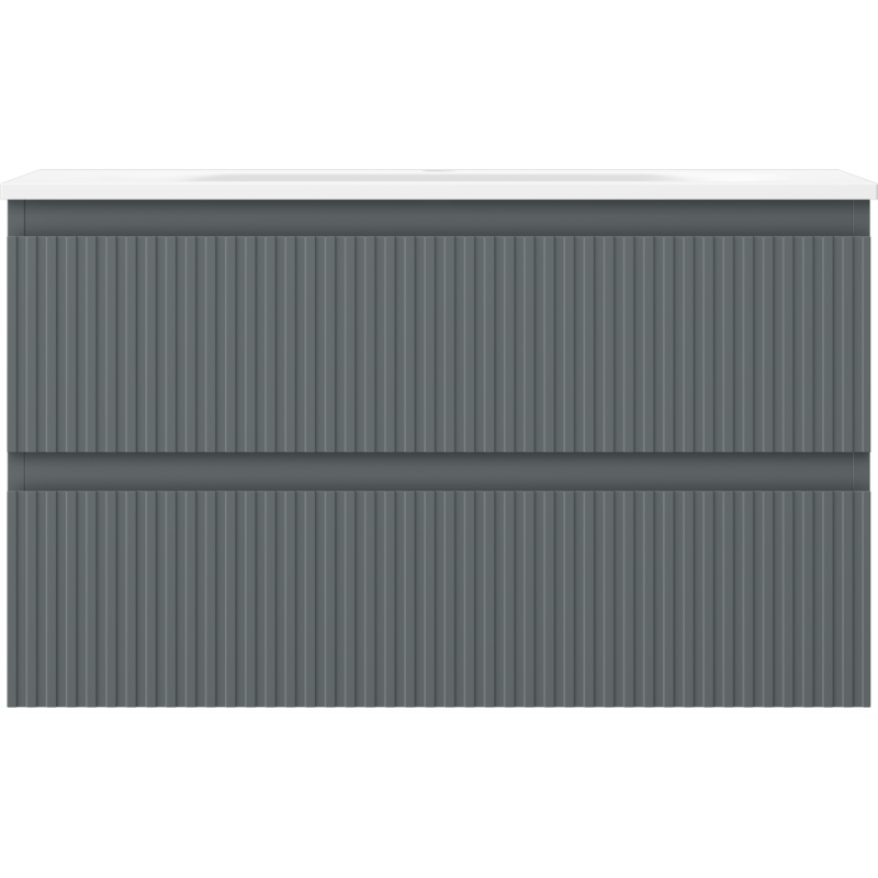 Servantskap med vask 80 cm grafitt matt Mexen Rivel Vela – 91A20-08047-2-BFF66-W23M01