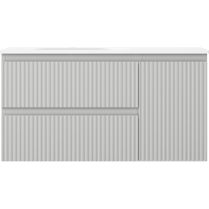 Servantskap med vask 90 cm grå/blå Mexen Rivel Vela venstre – 91A23-09047-3-BBFFF62-W23L01