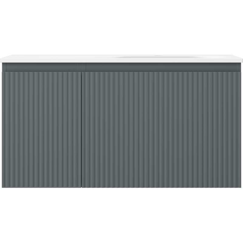 Servantskap med vask 90 cm Mexen Rivel grafitt matt – 91A23-09047-3-BBFF66-W23P01