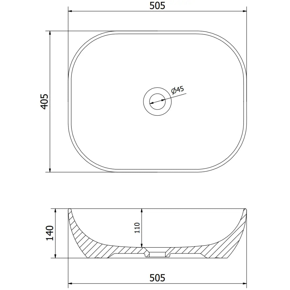 Mexen Rosa Frittstående Servant 50x40 Cm Mørkegrønn Matt