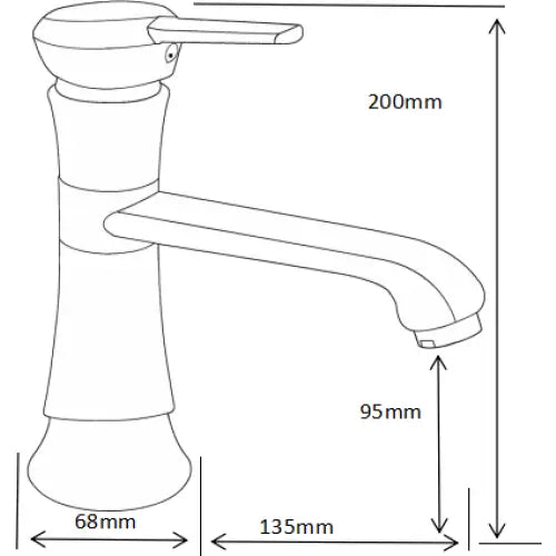 Mexen Rose Servantkran Krom - 73300-