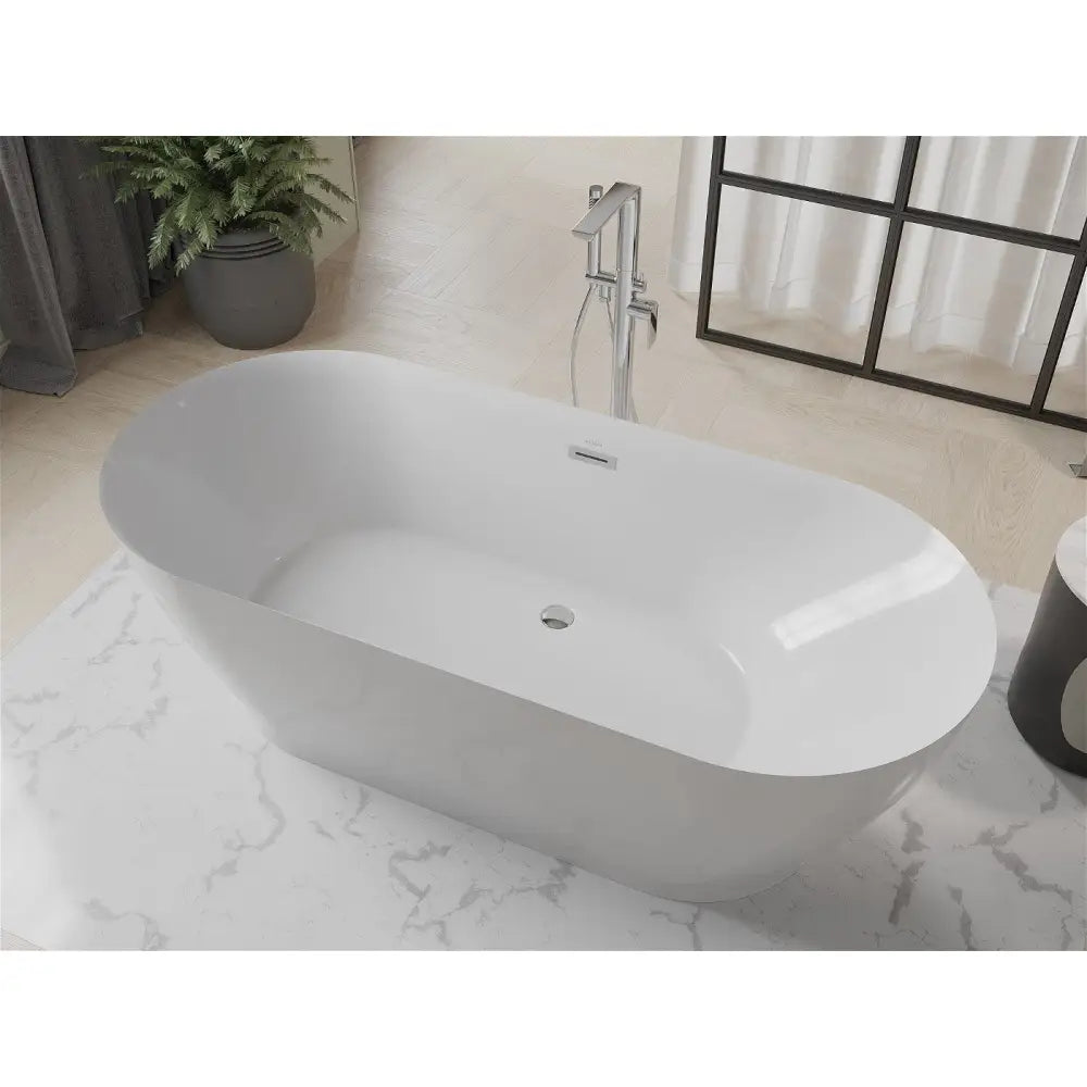 Mexen Roxy Frittstående Badekar 180x85 Cm Hvitt