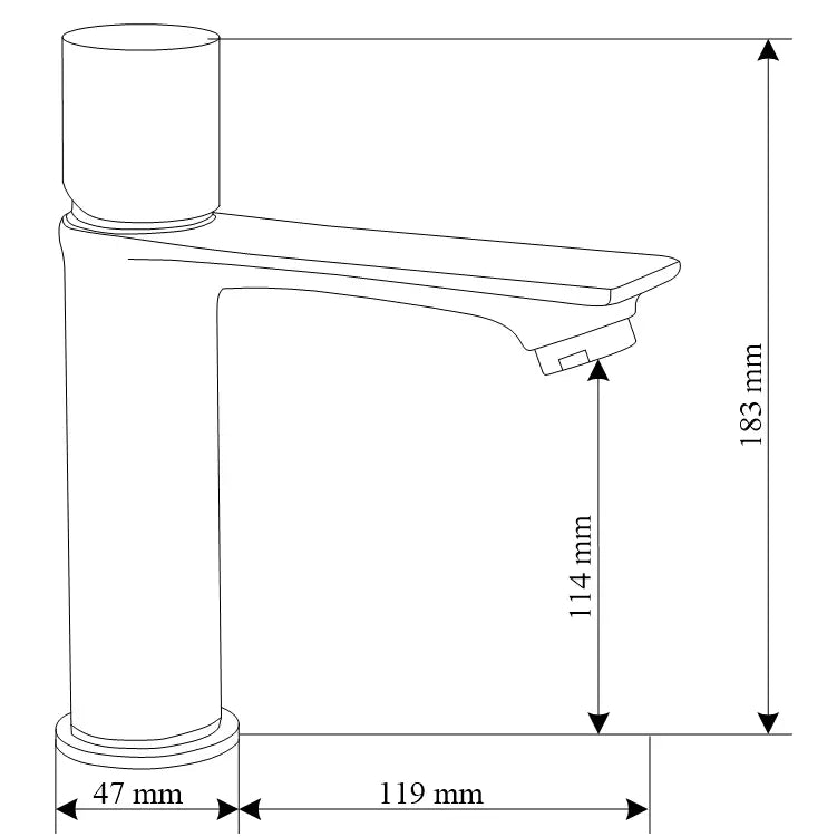 Mexen Royo One Servantbatteri Hvit/krom - 72201-