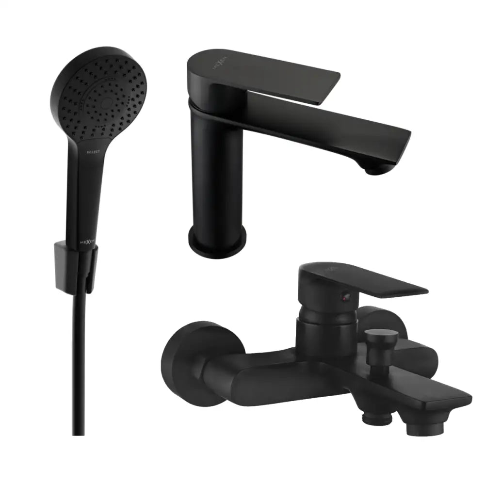 Mexen Royo R05 Badekar Sett Svart - 72203r05