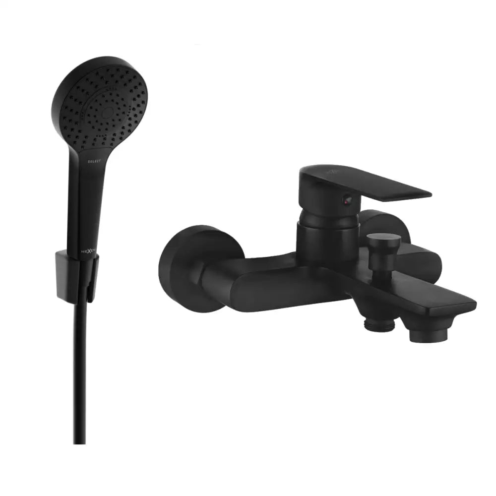 Mexen Royo R05 Badekarsbatteri med Dusjsett Svart - 7223r05-