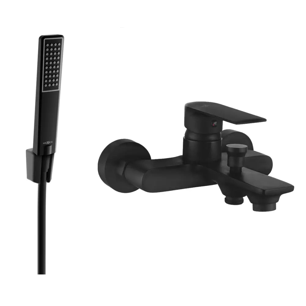 Mexen Royo R72 Badekarsbatteri med Dusjsett Svart - 7223r72