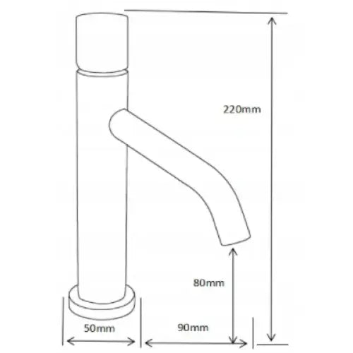 Mexen Rumba One Servantbatteri Krom/svart - 73501-