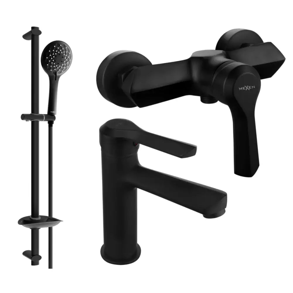 Mexen Sabre Db74 Dusjsett Svart - 72104db74