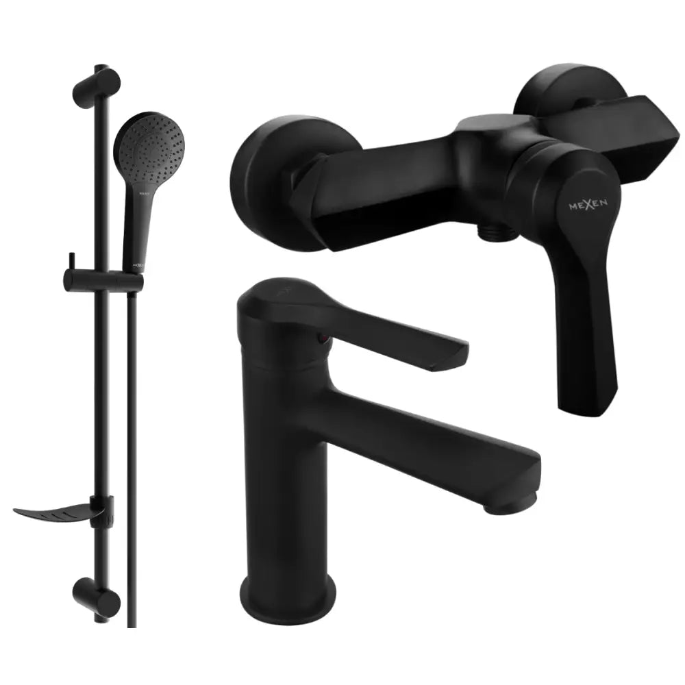 Mexen Sabre Df05 Dusjsett Svart - 72104df05