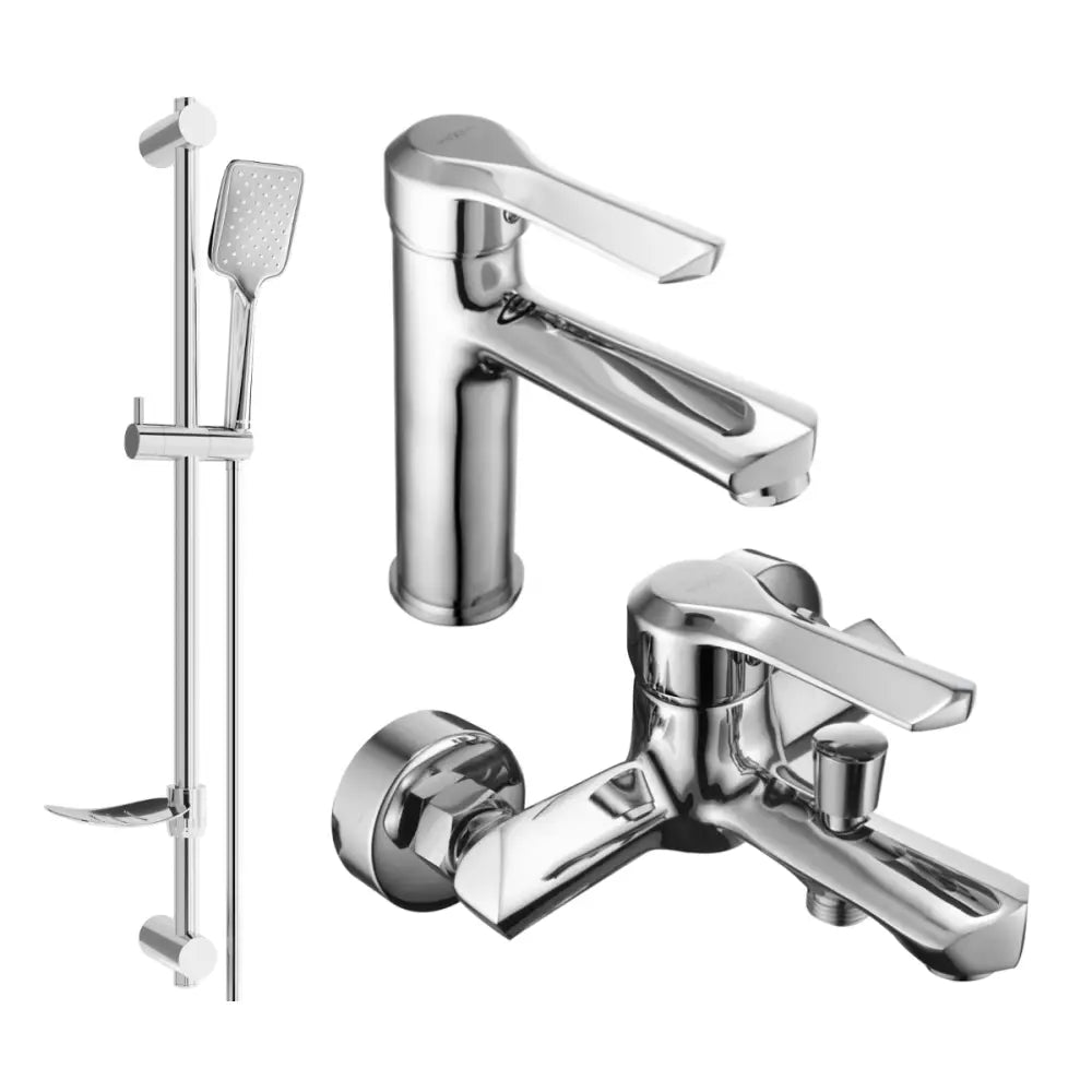 Mexen Sabre Df62 Badekarpakke Krom - 72103df62-