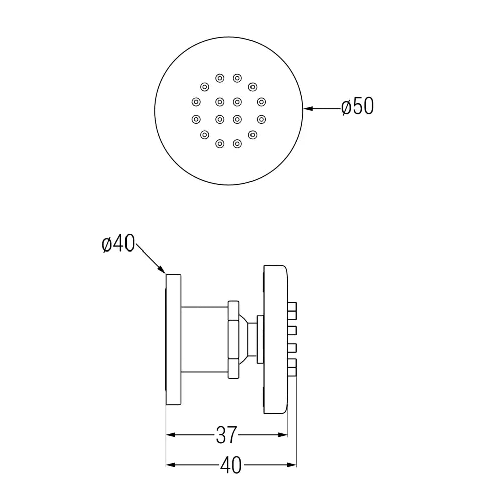Mexen Sideveggdusjhode Hvit - 79361-