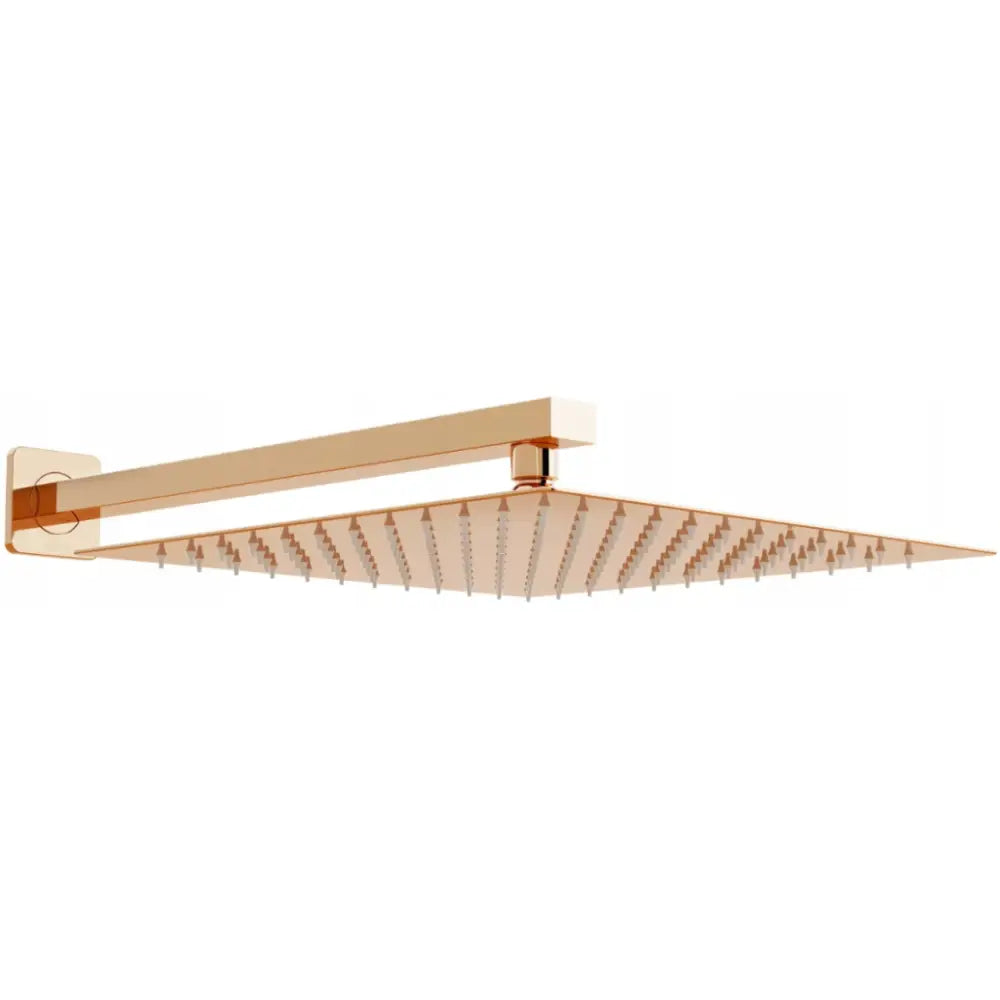 Mexen Slim Dusjhode 25x25 Cm med Dusjarm Roségull - 79125112-.