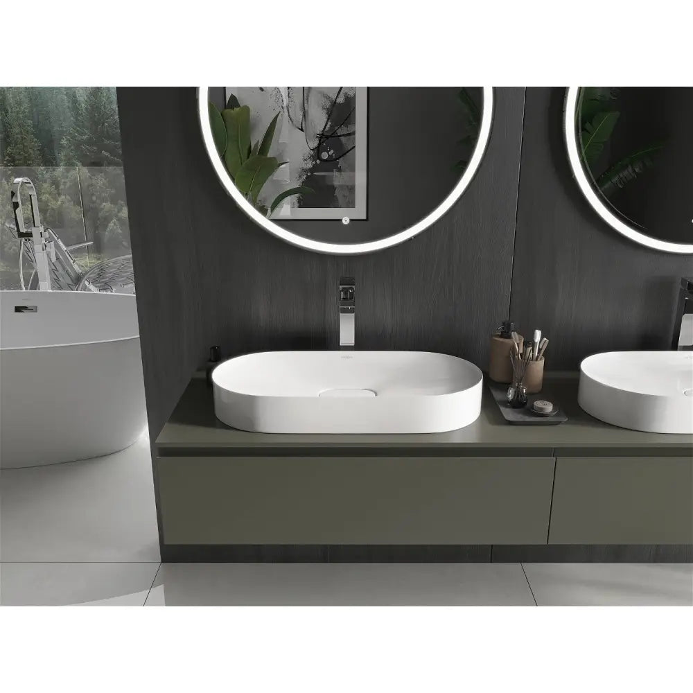 Mexen Sofia Benkeplatevask i Kompositt 70x35 Cm Hvit