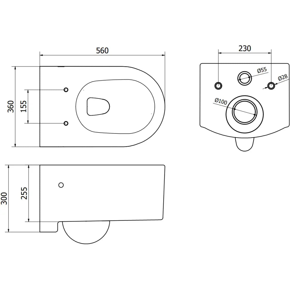 Mexen Sofia Toalettskål med Hardt Hvitt Langsomt-lukkende Sete