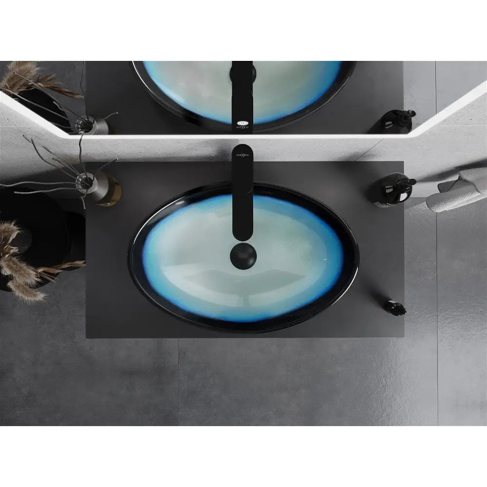 Mexen Sonia Glasservant for Benkeplate 54x37 Cm Blå