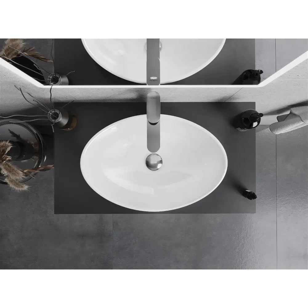 Mexen Sonia Glasservant for Benkeplate 54x37 Cm Hvit