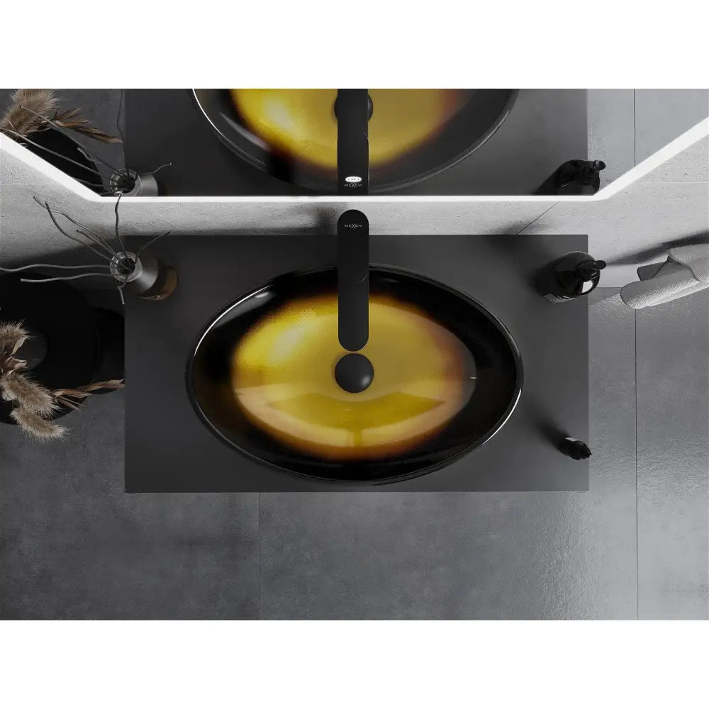 Mexen Sonia Glasservant for Benkeplate 54x37 Cm Mørk Gull