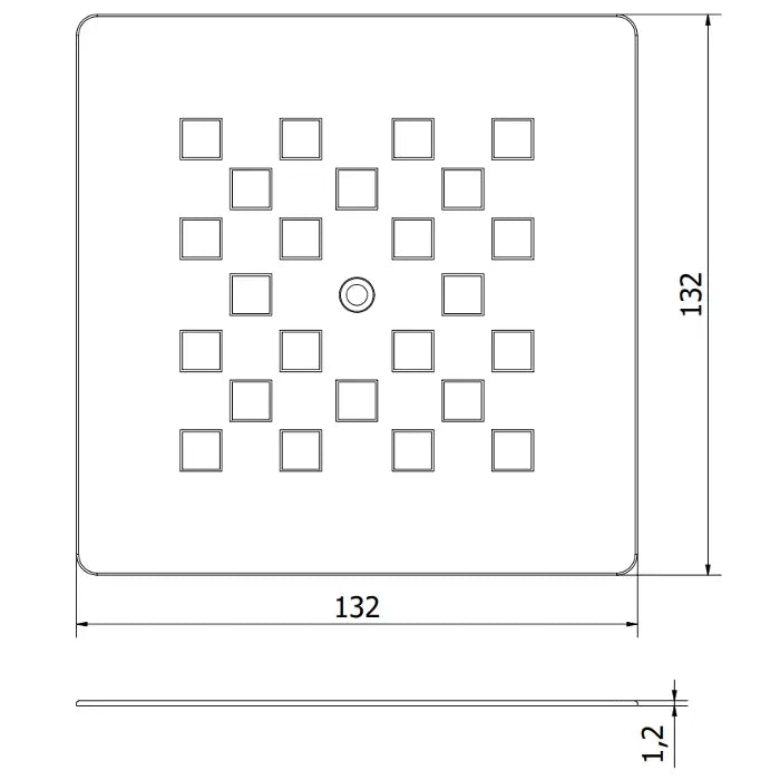 Mexen Stone + Dekksel for Dusjbase Gull