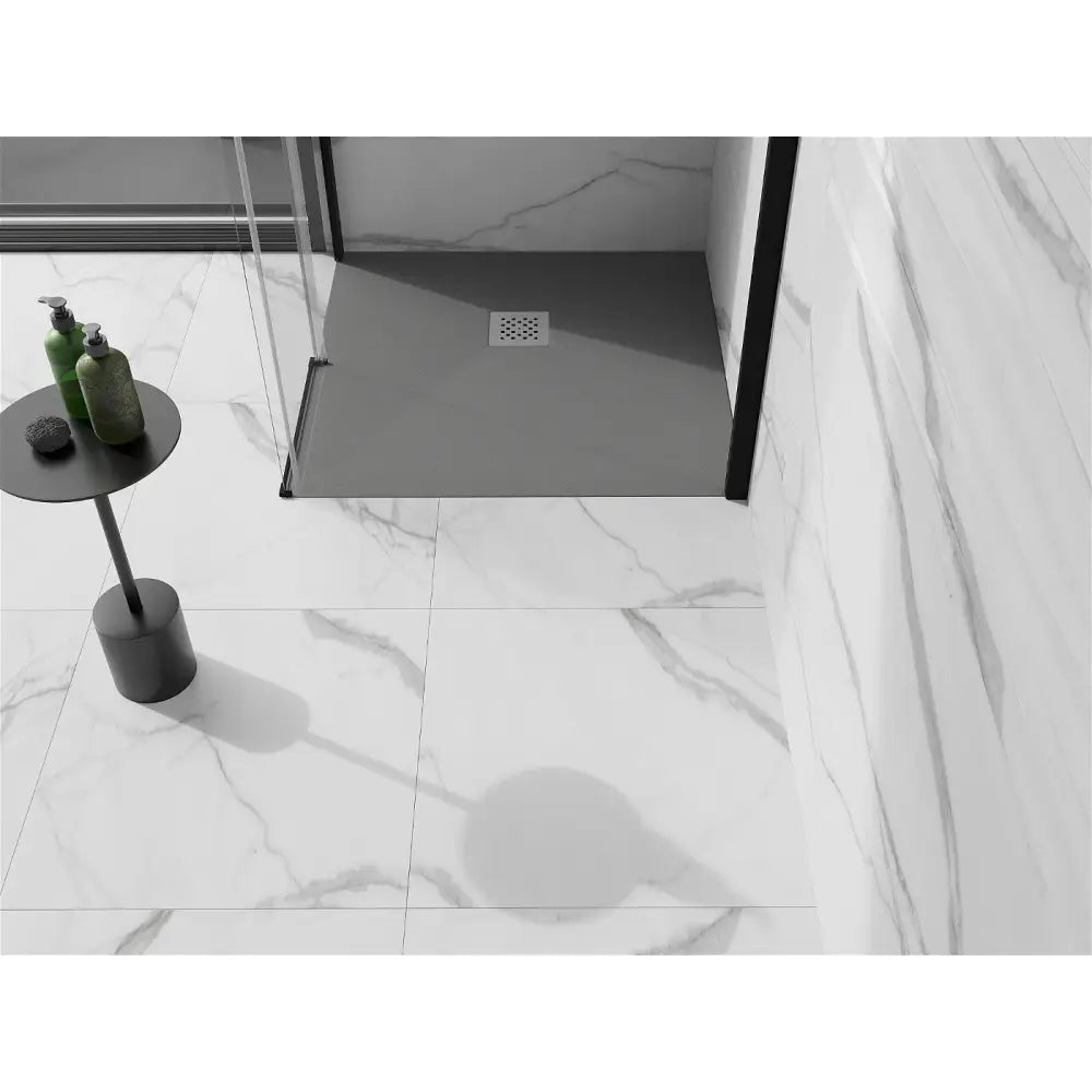 Mexen Stone + Kompositt Dusjbunn Kvadratisk 70x70 Cm Grå-betong