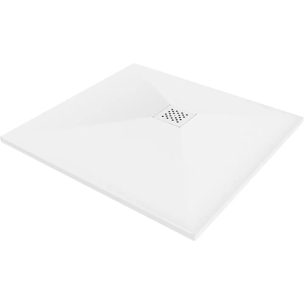 Mexen Stone + Kompositt Dusjbunn Kvadratisk 70x70 Cm Hvit med Hvit Frontpanel - 44107070-w